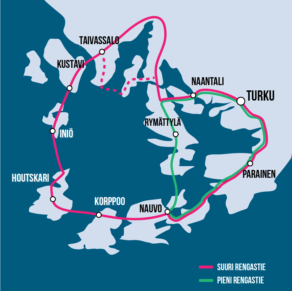 Карта маршрута по архипелагу Турку