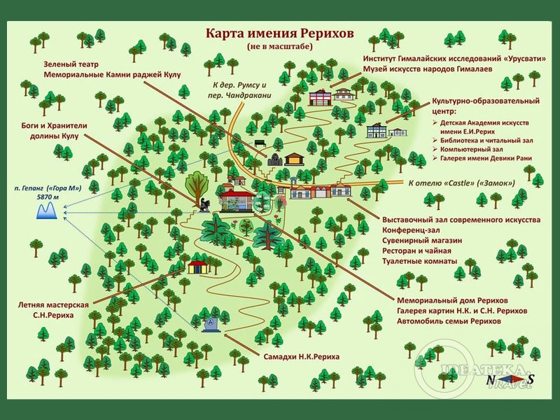 Карта Международного мемориального треста Рерихов