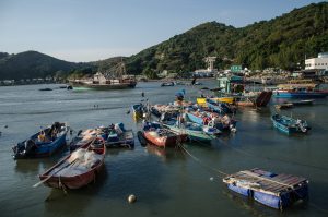 Рыбацкие лодочки в Тай-О в Гонконге