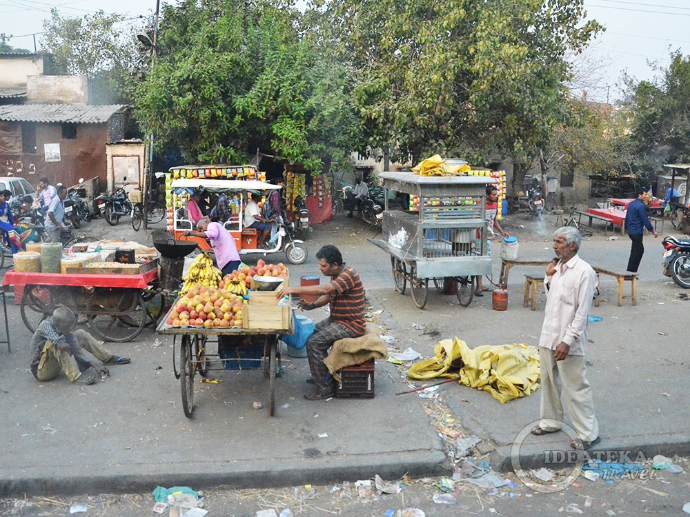 Уличная торговля в Индии
