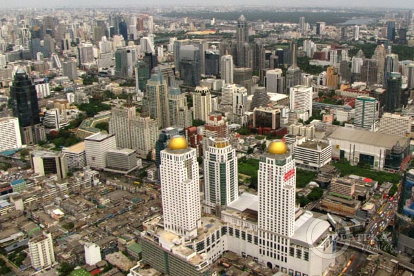 Вид на Бангкок со смотровой площадки Байок-Скай, Таиланд