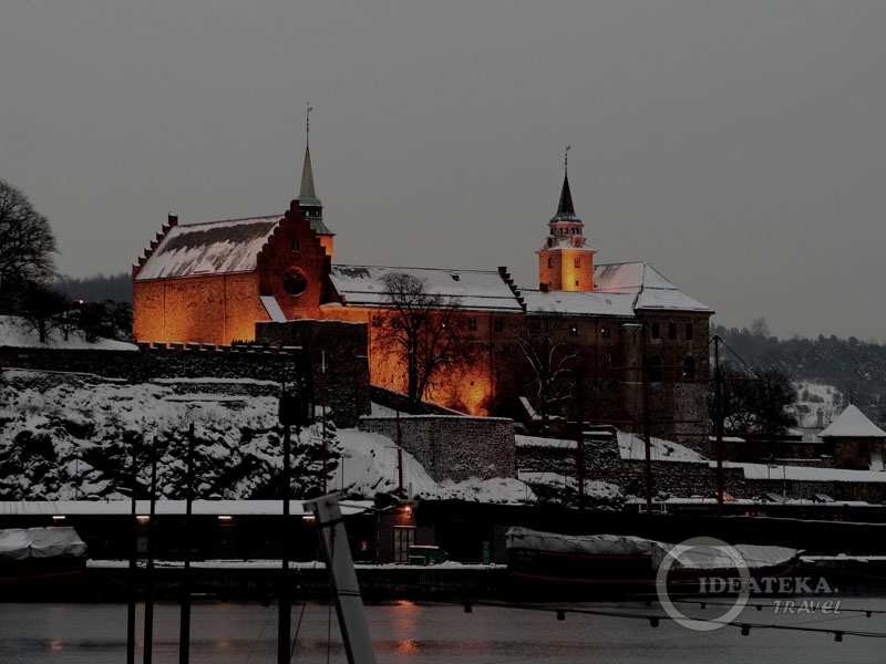 Вид на крепость Акерсхус, Осло