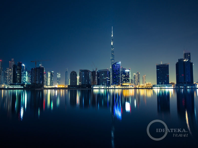 Вид на Дубай с залива