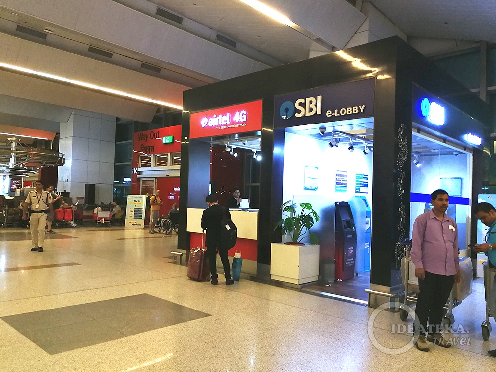 Офис Airtel в зоне прилета аэропорта Дели