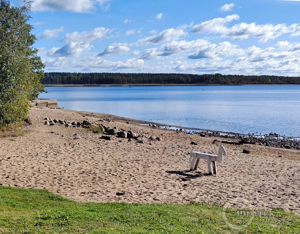 Пляж на Вуоксе